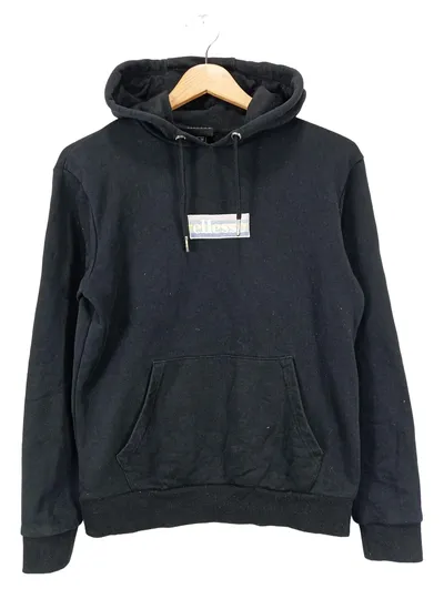 ELLESSE Kapuzenpullover Damen Hoodie Schwarz Gr. 34/XS Streetwear Logo