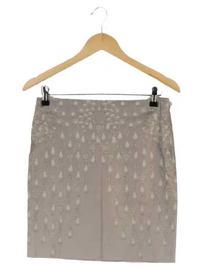 MARC CAIN Damen Bleistiftrock Gr. 38/M Grau Elegant Vintage Business