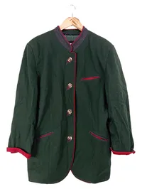 RESI HAMMERER Damen Trachtenjacke Gr. 40/L Grün Klassisch Traditionell Wolle 1