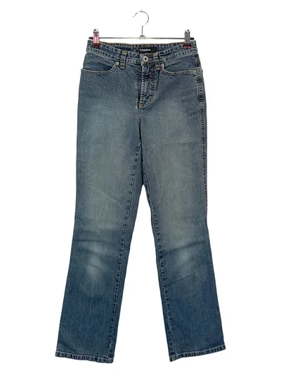 CAMBIO Damen Jeans Bootcut W26/34 XS Blau Casual Denim Hose