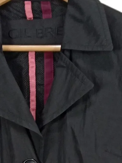 Gil Bret Damen Trenchcoat Mantel Gr. 38 Schwarz Klassisch Knopfleiste