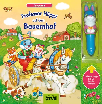 Professor Hüppi auf dem Bauernhof Activity Buch mit Zauberstift OTUS