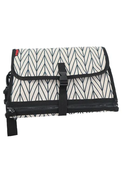 REER Wickeltasche Beige Grafisch Baumwolle Mittel Wickelunterlage Reise