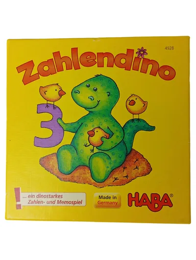 HABA Zahlendino Lernspiel Mathe Kinder ab 3 Jahre Gelb Pappe Zahlen Spiel