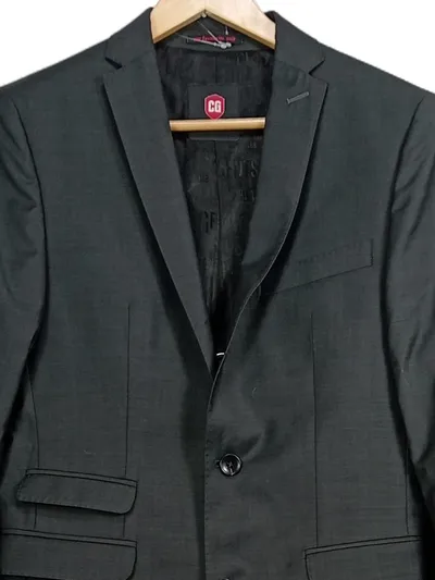 CG Club of Gents Herren Anzug Gr. 50 Grau Wolle Business Sakko Hose