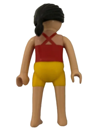 Playmobil Mädchen Figur Spielfigur Badeanzug Rot Gelb Strand Sommer
