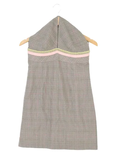 JOOP! Damen Etuikleid Gr. 36/S Grau Kariert Elegant Business Kleid