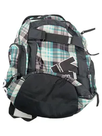 Burton Rucksack Kariert Türkis Grau Schwarz Streetwear Daypack 1