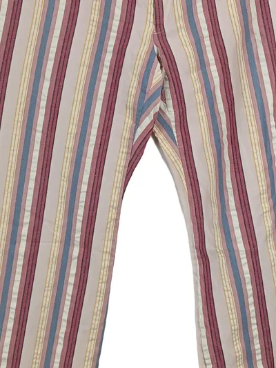 Bruuns Bazaar Damen Hose Gr. 40 Gestreift Baumwolle Mehrfarbig
