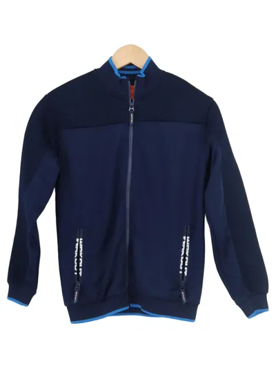 SPORTSTECH Kinder Trainingsjacke Gr. 152 Blau Sportlich Reißverschluss