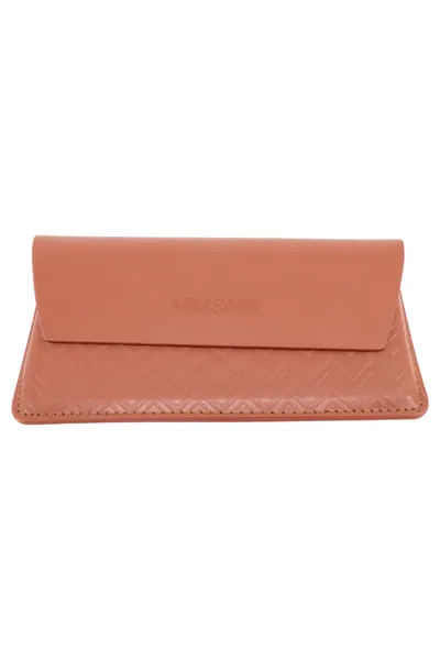 MISSONI Brillenetui Damen Orange Grafisches Muster Etui Schutzhülle