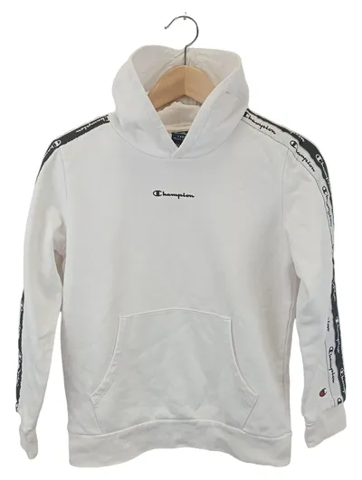 CHAMPION Kinder Kapuzenpullover Hoodie Gr. 152 Weiß Streetwear Sportlich