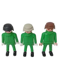 PLAYMOBIL Spielfigur 3er Set Männer grün Figuren Spielzeug Kinder 1