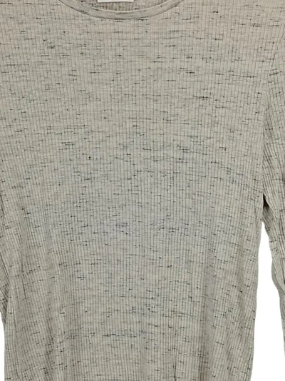 By Malene Birger Langarmshirt Damen Rippstrick Viskose Beige Gr. 34 XS
