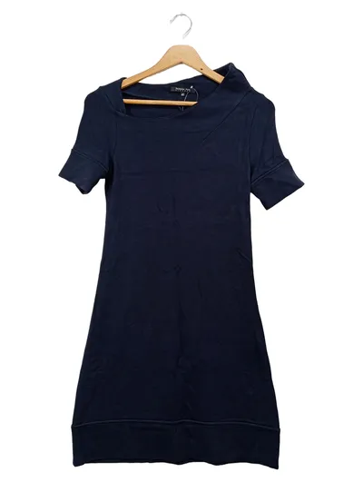 PATRIZIA PEPE Cocktailkleid Damen Gr. 40/L Blau Elegant Viskose Stretch