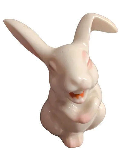 Rosenthal Porzellan Dekofigur Hase Klassisch Weiß 4cm Ostern Deko