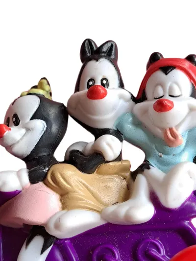 Warner Bros Tiny Toons Figur auf Motorrad Mehrfarbig Kinder Spielzeug 7.5cm
