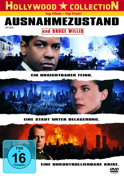 DVD Ausnahmezustand The Siege Thriller Denzel Washington Bruce Willis