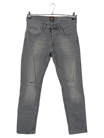 LEE Herren Destroyed Jeans Darren W30/L32 Grau Casual Denim Hose