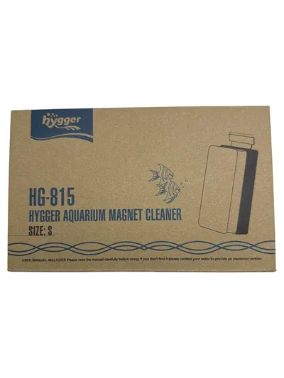 hygger HG-815 Aquaristik Zubehör Magnet Reiniger Scheibenreiniger Grau S