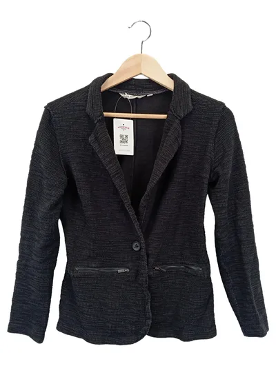 GARCIA JEANS Damen Jeansjacke Gr. 36/S Schwarz Casual