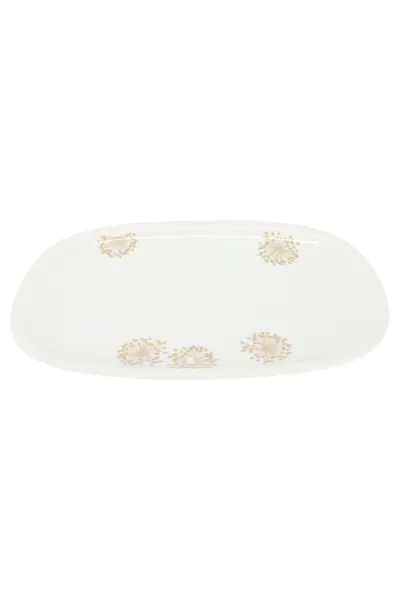 ARZBERG Servierplatte Weiß Porzellan Blumenmuster Elegant Klassisch 20cm