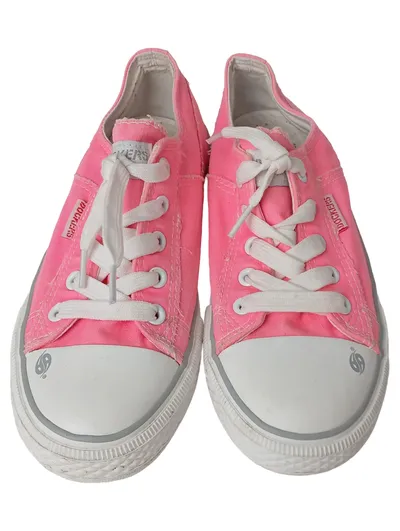 DOCKERS BY GERLI Schnürschuhe Kinder Gr. 35 Rosa Casual Sneaker