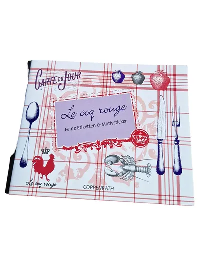 Coppenrath Sticker Set Le coq rouge Mehrfarbig Hahn Etiketten Motivsticker