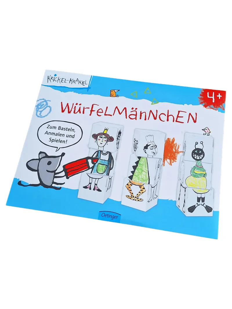 Oetinger Würfelmännchen Kreativ Bastelset Kinder Mehrfarbig Basteln Malen 1