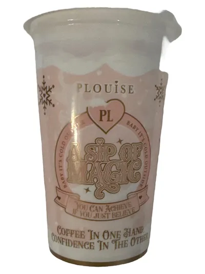 P. Louise A Sip Of Magic To Go Becher Rosa Herz 350ml Kaffeebecher