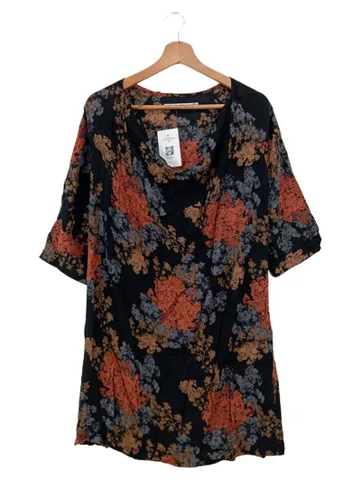 PART TWO Damen Freizeitkleid 34/XS Mehrfarbig Florales Muster Vintage Minikleid