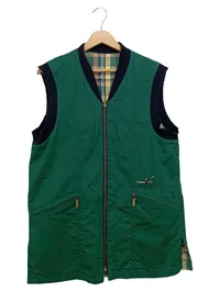 CASSANI Leichte Weste Damen Grün Sportlich Casual Gr. 36/S Baumwolle 1
