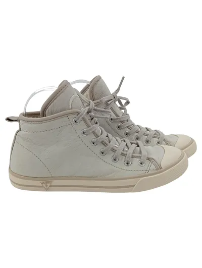 GUESS Damen Sportschuhe Sneaker Gr. 37 Grau Streetwear Casual High-Top