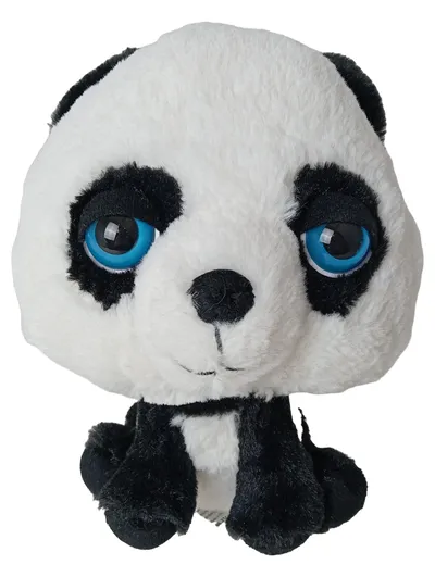 BIG SPIELWARENFABRIK Big Headz Panda Kuscheltier Plüschtier Bär Mehrfarbig 22cm