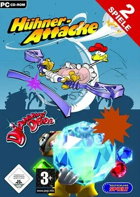Hühner-Attacke & Diamond Drop 2 Spiele PC Videospiel FiP Publishing