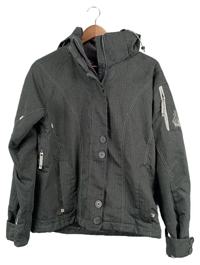 SCOTT Damen Winterjacke Outdoor Jacke Grau Gr. 40;M Kapuze Gesteppt