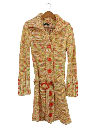 ONLY Damen Strickjacke 36/S Mehrfarbig Langarm Vintage Bohemian Polyacryl