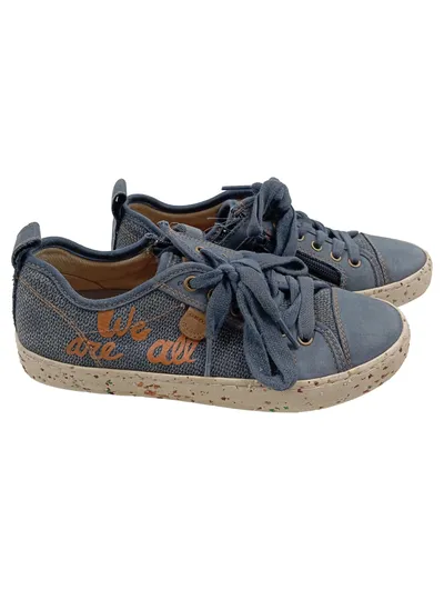 GEOX Kinder Sneaker low Gr. 35 Blau Casual Sportlich Schnürschuhe