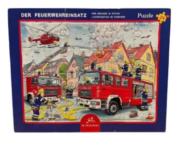 Die Spiegelburg Puzzle Der Feuerwehreinsatz 24 Teile ab 3 Jahre Kinderpuzzle