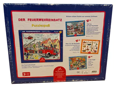 Die Spiegelburg Puzzle Der Feuerwehreinsatz 24 Teile ab 3 Jahre Kinderpuzzle