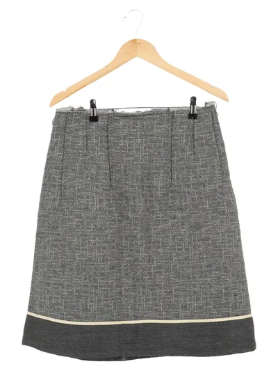 MARNI A-Linienrock Damen Gr. 44/XXL Grau Elegant Business Midirock