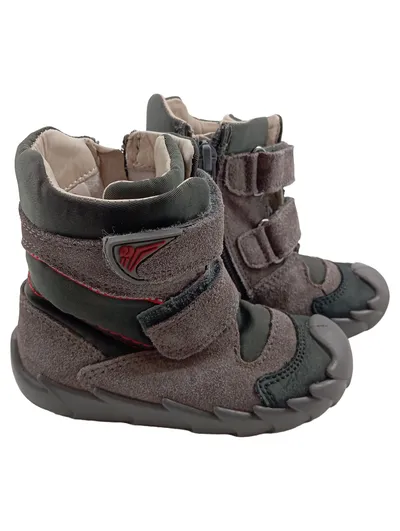 ELEFANTEN Kinder Stiefelette Gr. 22 Grau Outdoor Praktisch Klettverschluss