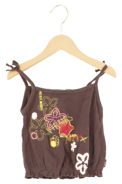 MEXTON Kinder Top Braun Gr. 110/116 Casual Süß Baumwolle