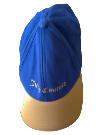 Juicy Couture Cap Damen Blau UNI Casual Baseballkappe mit Schriftzug