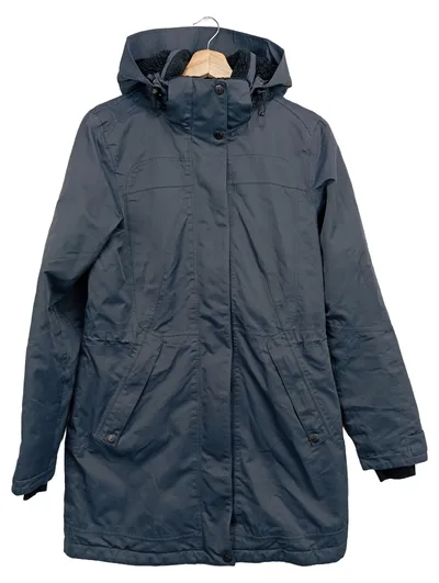 MAIER SPORTS Damen Outdoorjacke Gr. 36;S Grau Wetterjacke Kapuze