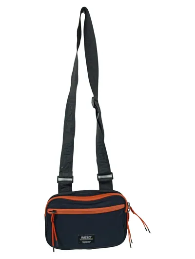 WESC Umhängetasche Schwarz Streetwear Unisex Schultertasche 23x15 cm