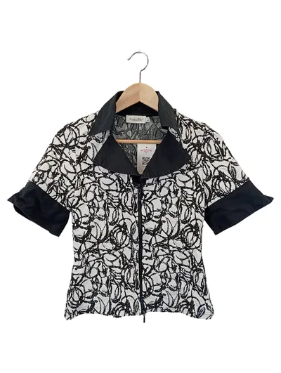 ANTONELLE Blazer Damen Kurzarm Elegant Grafisch Mehrfarbig Gr. 38/M