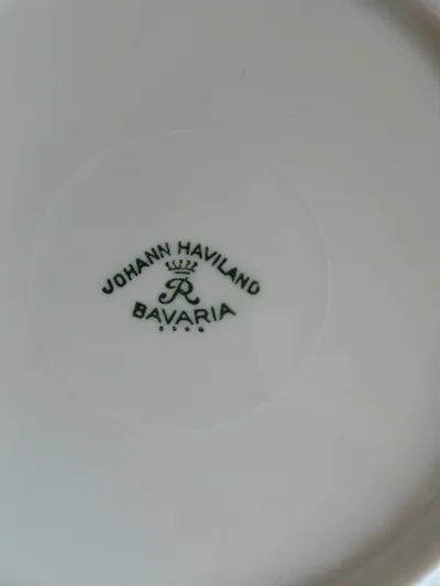 Johann Haviland Bavaria Unterteller Porzellan Weiß 15 cm Klassisch