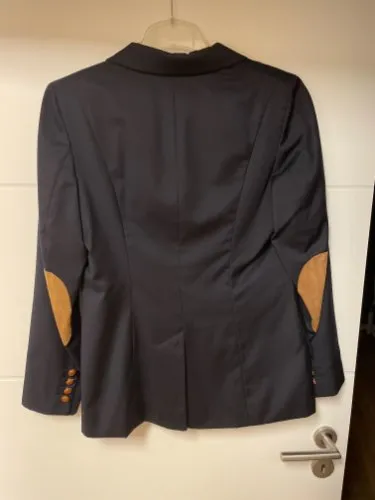 Luciano Barbera Reitjacke Damen Blau Gr. 46 Klassisch