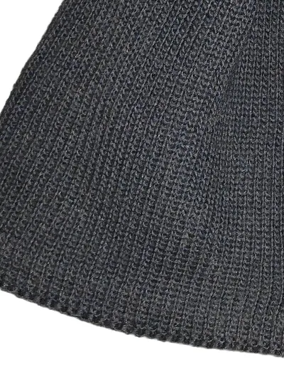 The North Face Herren Mütze Beanie Outdoor Rippstrick Grau Stickerei